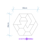 hexagon puzzle dimensions