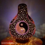 Yin Yang back view night