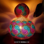 Yin & Yang gourd lamp – night view
